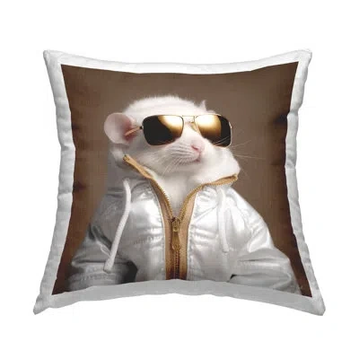 Stupell Industries Stylish Glam Animal Decorative Printed Throw Pillow By Roozbeh In Brown