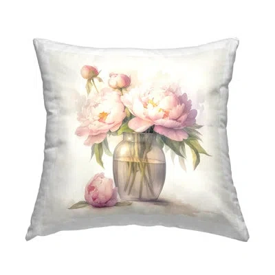 Stupell Industries Subtle Blush Peonies Decorative Printed Throw Pillow Design By Lsr Design Studio In Pink