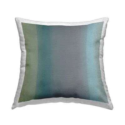 Stupell Industries Subtle Ombre Gradient Outdoor Printed Pillow By Third & Wall Studios In Green