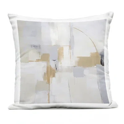 Stupell Industries Subtle Visionary Outdoor Printed Pillow Design By Irena Orlov In Beige