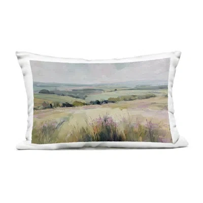 Stupell Industries Summer Meadow Viewpoint Outdoor Printed Pillow, Design By Svetlana Aleynikova, 14 X 7 X 20 In Green