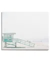 Stupell Industries Summer Sun Beach Coast Blue Lifeguard Shack Photography Stretched Canvas Wall Art By Leah In Blue