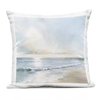 Stupell Industries Sunset On The Beach Palms Outdoor Printed Pillow, Design By Lsr Creative Studio