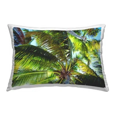 Stupell Industries Swaying Palm Leaves Decorative Printed Throw Pillow Design By Emily Navas In Green