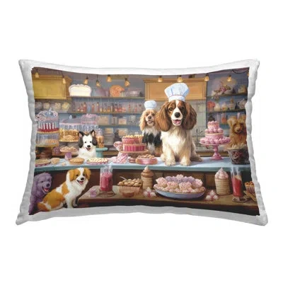 Stupell Industries Sweet Treats Pastry Dogs Decorative Printed Throw Pillow Design By Lazar Studio In Tan