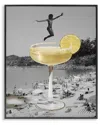 Stupell Industries Swimming In Cocktail Framed Giclee Art In Multi