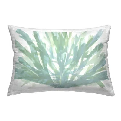 Stupell Industries Symmetrical Green Coral Decorative Printed Throw Pillow Design By Stellar Design Studio