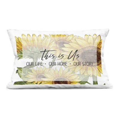 Stupell Industries This Is Us Sunflowers Decorative Printed Throw Pillow Design By Kim Allen In Yellow