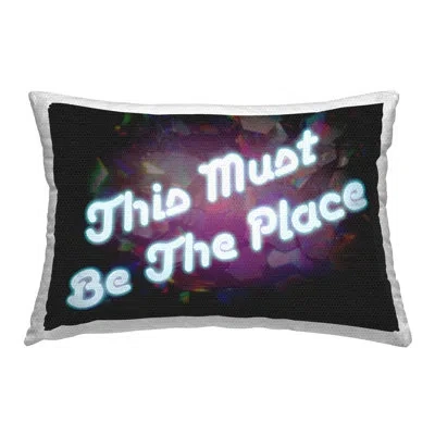 Stupell Industries This Must Be The Place Outdoor Printed Pillow By Graffitee Studios In Purple