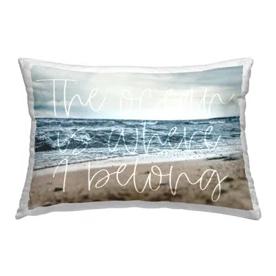 Stupell Industries Throw Pillow In Blue
