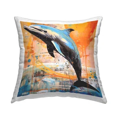 Stupell Industries Throw Pillow In Orange
