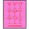 Stupell Industries 'tis The Season Framed Canvas Wall Art In Pink