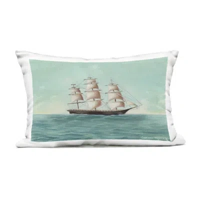 Stupell Industries Toned Classic Sailboat Outdoor Printed Pillow, Design By Danielle Murray
