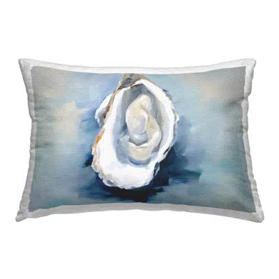 Stupell Industries Traditional Oyster View Printed Outdoor Throw Pillow Design By Petal Prints Design In Blue