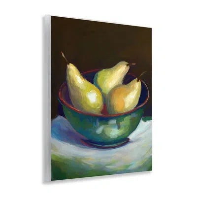 Stupell Industries Traditional Pear Bowl Wall Plaque Art By Ramona Murdock In Brown