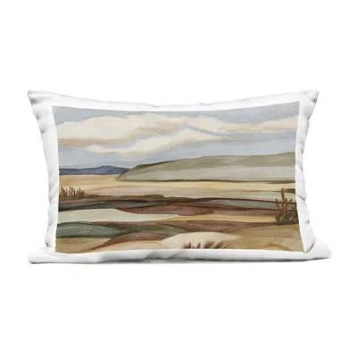 Stupell Industries Traditional Wild Western View Outdoor Printed Pillow, Design By Nikita Jariwala In Brown