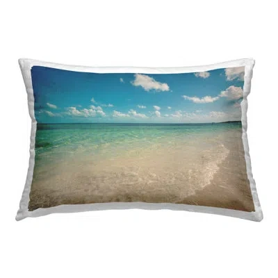Stupell Industries Tranquil Coast Shore Decorative Printed Throw Pillow Design By Susan Bryant In Blue