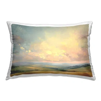 Stupell Industries Tranquil Twilight Fields Decorative Printed Throw Pillow By Gina Kelly In Green