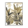 Stupell Industries Tropical Layered Summer Palms Framed Print In Green