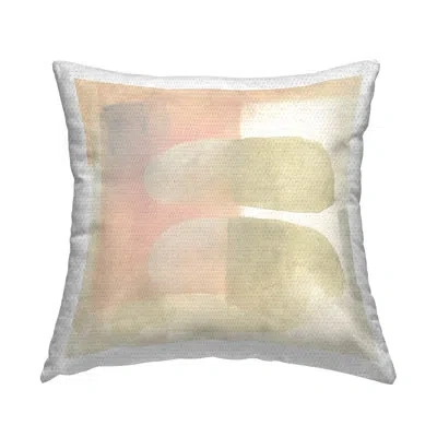 Stupell Industries Two Oval Shapes Outdoor Printed Pillow By June Erica Vess In Beige