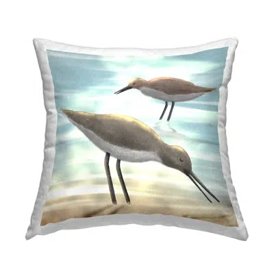 Stupell Industries Two Sandpiper Birds Coastal Beach Shore Printed Throw Pillow Design By Marcus Prime
