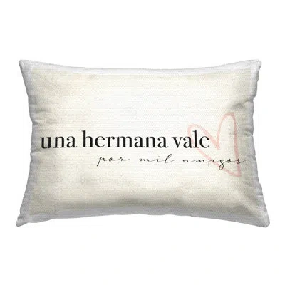 Stupell Industries Una Hermana Vale Outdoor Printed Pillow By Lil' Rue In Tan