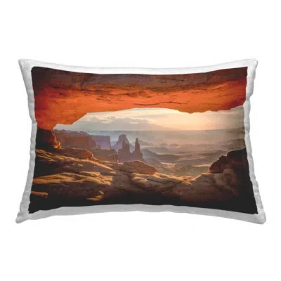 Stupell Industries Under Canyon Rocks View Decorative Printed Throw Pillow By Marty Hulsebos In Brown