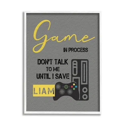 Stupell Industries Until I Save Cmw-121 Personalized Wall Art In Gray
