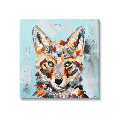 Stupell Industries Urban Fox Brushed Splatter Canvas Wall Art By Jen Seeley In Multi Color