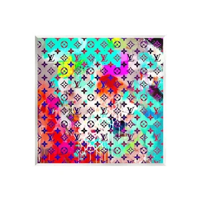 Stupell Industries Urban Glam Logo Pattern By Ziwei Li In Unframed Wood