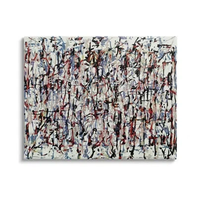 Stupell Industries Urban Style Abstract Splatter Canvas Wall Art Design By Angel Estevez In Multicolor