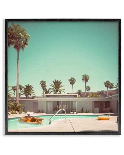 Stupell Industries Vacation Pool Desert Retreat Framed Giclee Art In Multi