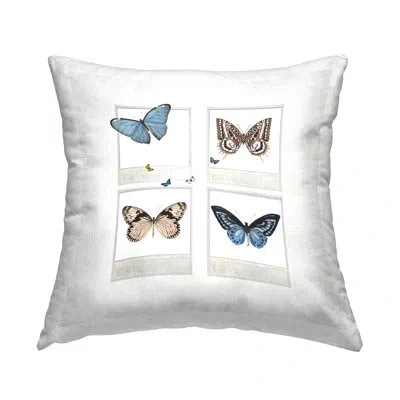 Stupell Industries Varied Butterflies Retro Instant Film Printed Throw Pillow Design By Karen Smith