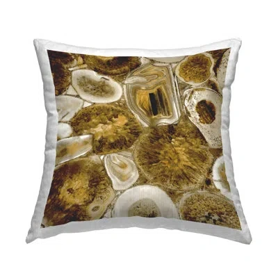 Stupell Industries Varied Mineral Geode Shapes Printed Throw Pillow Design By Danielle Carson