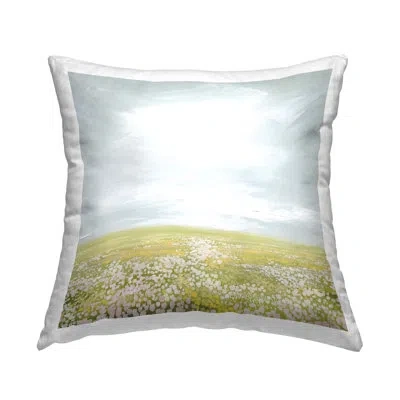 Stupell Industries Vast Spring Meadow Decorative Printed Throw Pillow Design By Grace Popp In Green