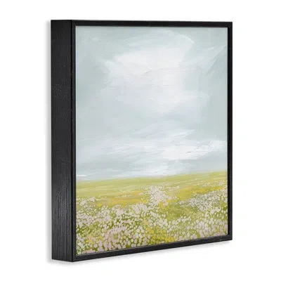 Stupell Industries Vast Spring Meadow Framed Giclee Art By Grace Popp In Midnight Black Framed Giclee