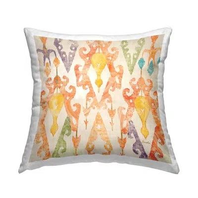 Stupell Industries Vibrant Hues Geometric Pattern Printed Throw Pillow Design By Evelia Designs