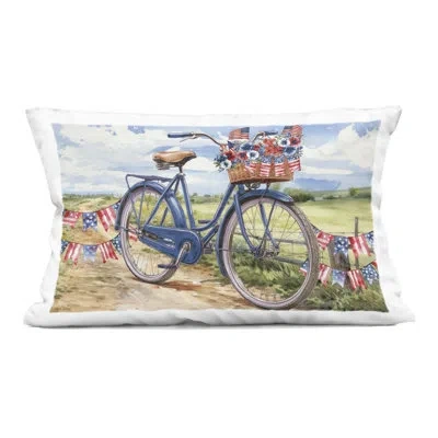 Stupell Industries Vintage Convertible Boulevard Decorative Printed Throw Pillow, Design By Franklyn Gregory In Blue