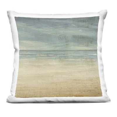 Stupell Industries Vintage Misty Coast Decorative Printed Throw Pillow, Design By Dan Meneely, 18 X 7 X 18 In Blue