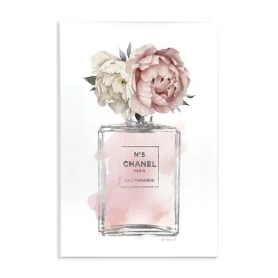 Stupell Industries Vintage Soft Flowers In Pink Fashion Fragrance Bottle