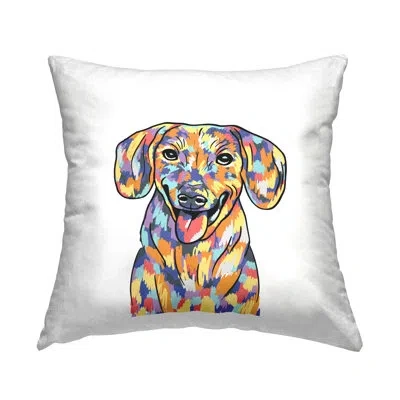 Stupell Industries Vivid Hues Pet Portrait Printed Throw Pillow Design By Masey St. Studios