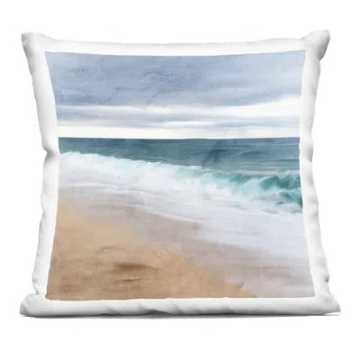 Stupell Industries Vivid Ocean View Coast Decorative Printed Throw Pillow, Design By Kim Allen In Blue