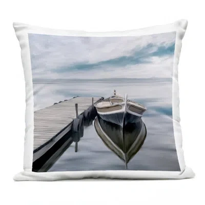 Stupell Industries Vivid Ocean View Coast Outdoor Printed Pillow, Design By Kim Allen
