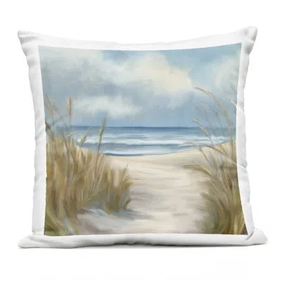 Stupell Industries Vivid Ocean View Coast Outdoor Printed Pillow, Design By Kim Allen