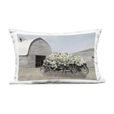 Stupell Industries Wagon Full Of Sunshine Outdoor Printed Pillow, Design By Lori Deiter, 14 X 7 X 20 In Blue