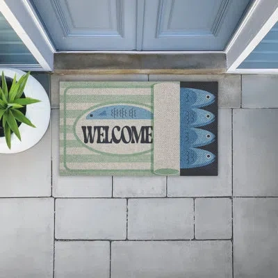 Stupell Industries Welcome Tuna Can Outdoor Door Mat, Design By Lil' Rue, 30"