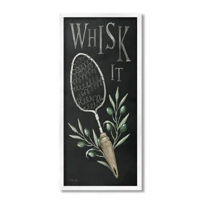 Stupell Industries Whisk It Vintage Kitchen Framed Giclee Art By Cindy Jacobs In Coastal White Framed Giclee
