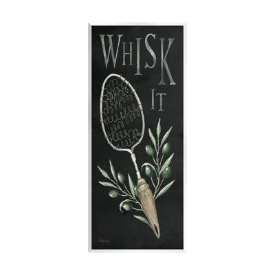 Stupell Industries Whisk It Vintage Kitchen Wall Plaque Art By Cindy Jacobs In Black