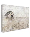 Stupell Industries White Barn Distressed Landscape Cotton Field Florals Stretched Canvas Wall Art By Britt H In Beige