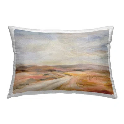 Stupell Industries White Desert Road Outdoor Printed Pillow By Silvia Vassileva In Tan